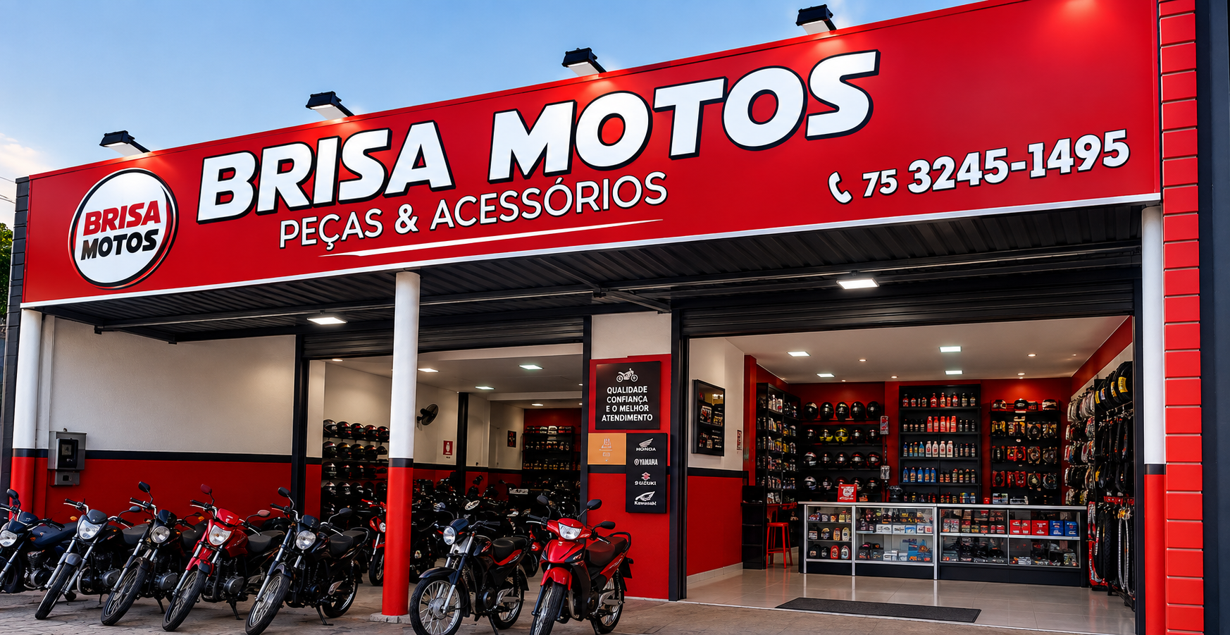 Fachada da loja Brisa Motos